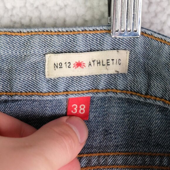 Agave Denim Jeans Mens 38x32 Blue No.12 Athletic Bixby Ranch Flex Medium Wash - Picture 9 of 12